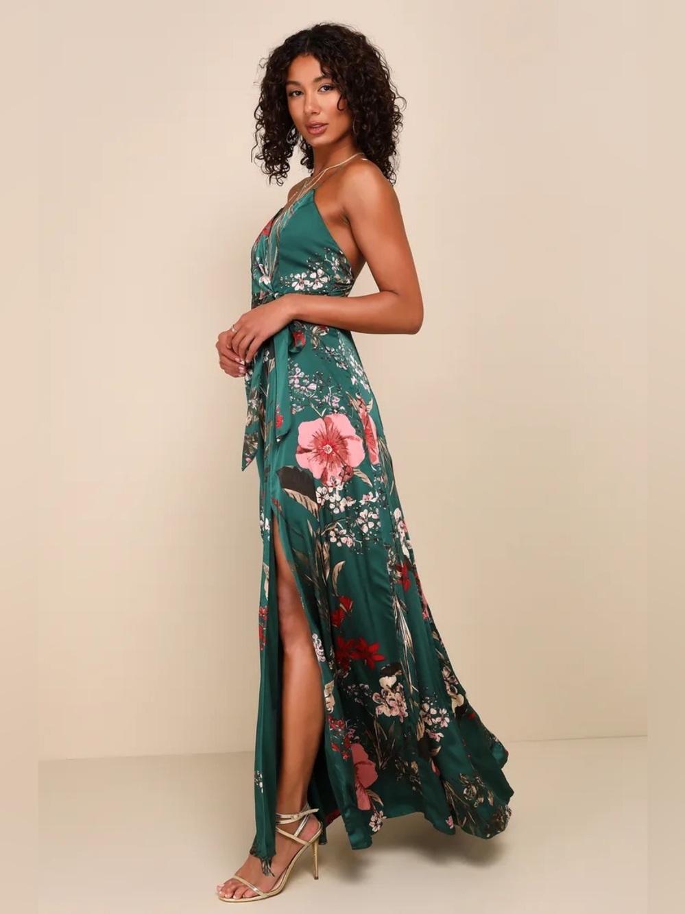 LULU’S STILL THE ONE FLORAL MAXI DRESS